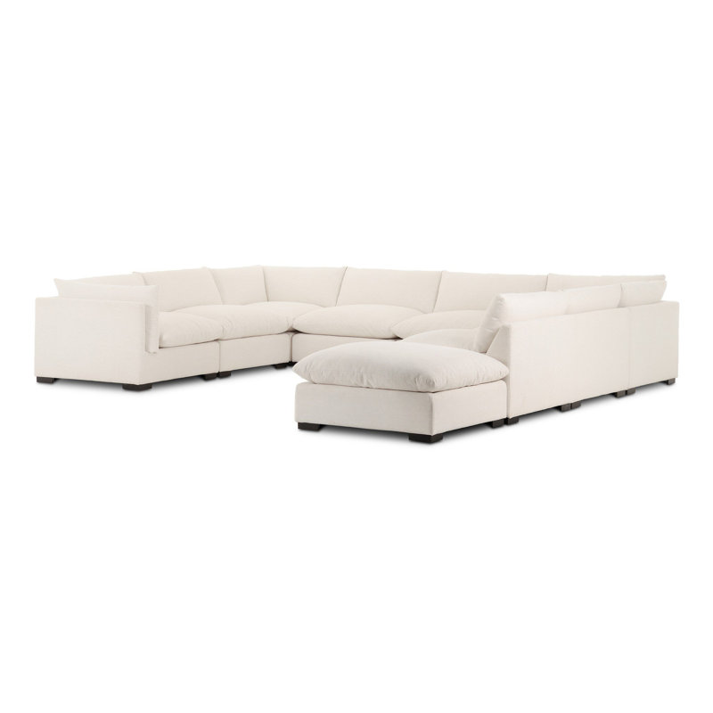 Canapé d'angle Addysen 7 pièces avec pouf, 31.5" H x 160" W x 120" D