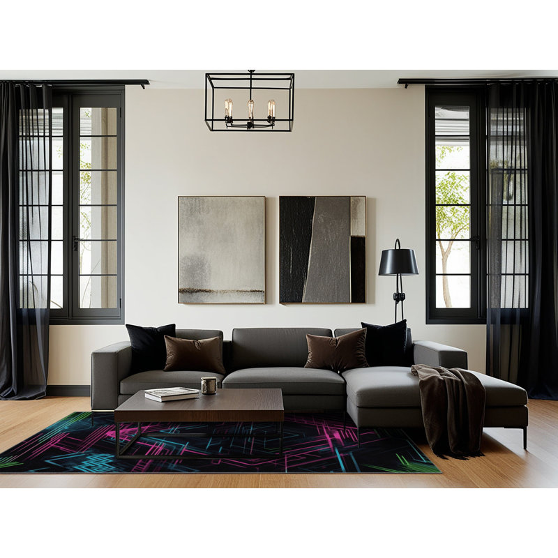 Spectrum Leap Rug, Square 6'