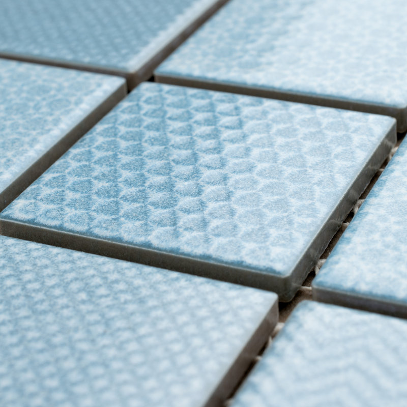 Celadon 1.84" x 1.84" Porcelain Grid Mosaic Wall & Floor Tile