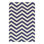 Chevron Area Rug in Blue