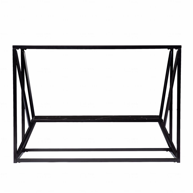 Long Glass-Top Console Table