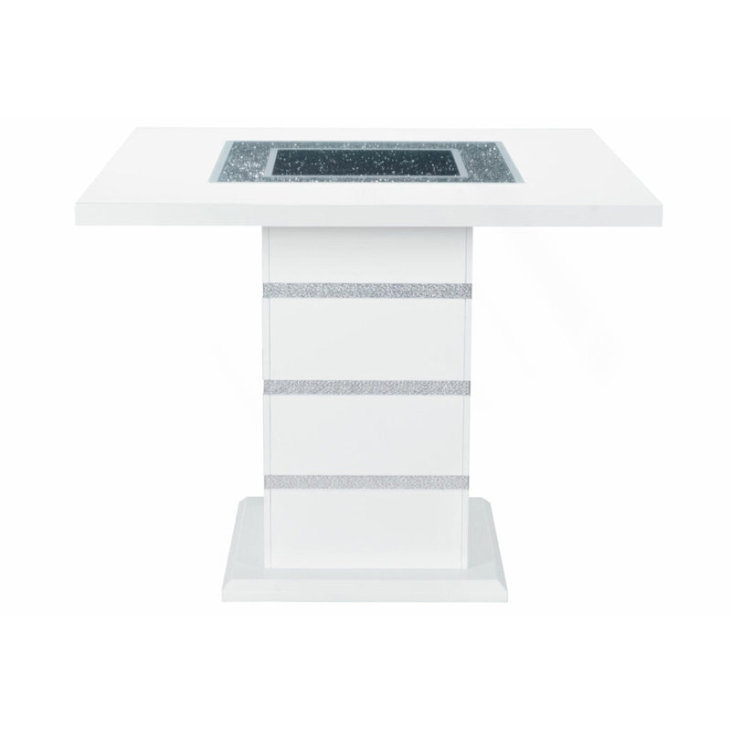 Ensemble de table de bar et tabouret de bar blanc ARIYA