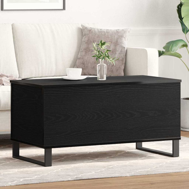 Coffee Table Oak Living Room Furniture Modern Decor Minimalist, 45" H x 90" W x 44.5" L