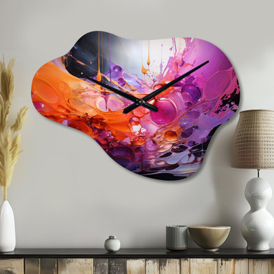 Dryer - Cloud Shape Large Fractals 3D Wall Clock