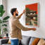 Japanese House with Pine Japandi - Wrapped Canvas-205176040-205176035