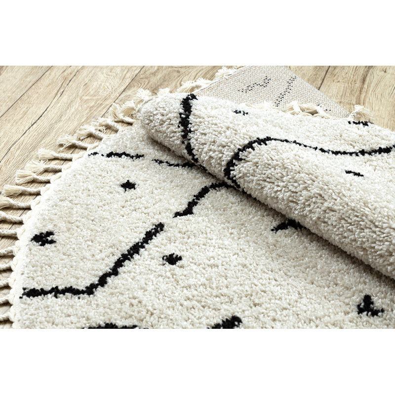 Round Winebrenner Geometric Area Rug, Round 120cm