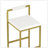 2PCS Velvet Bar Stools With Gold Metal Legs-1918339066-1918339070