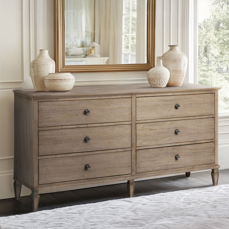 Garland 6-Drawer Wide Wood Dresser | Birch Lane