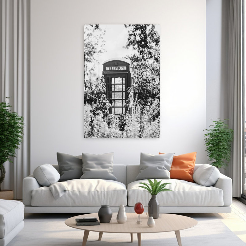 Art mural contemporain London Calling, H 60 po x l 40 po