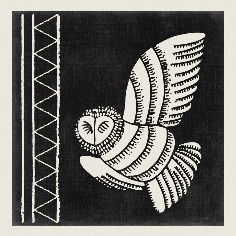 The Owl III - Wrapped Canvas Art Prints, 122cm H x 122cm W