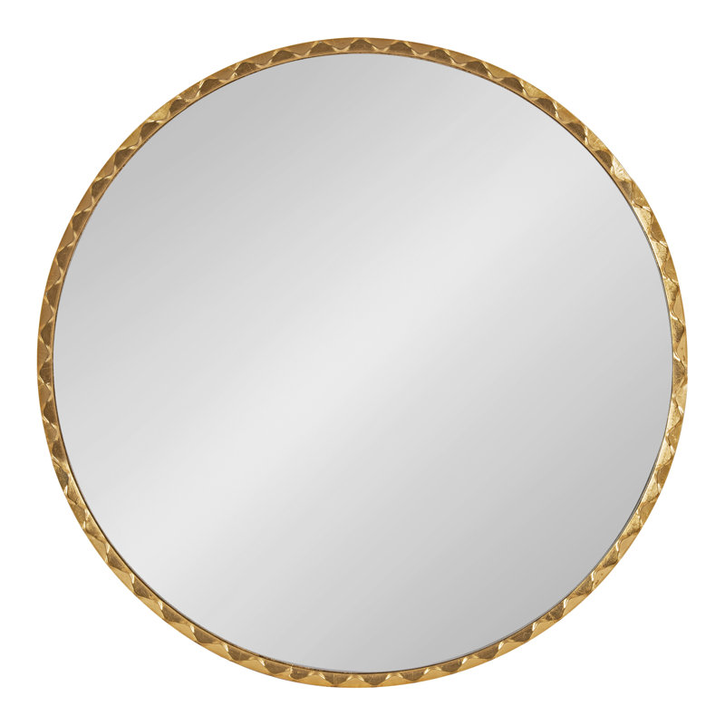 Rippled Round Bathroom Mirror