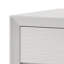 Table de chevet Tory, 2 tiroirs, bois massif blanc, boutons ronds bronze