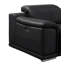 Canapé modulaire en forme de L noir en cuir véritable 4 pièces avec 2 fauteuils inclinables électriques et appuis-tête réglables noirs-130816782