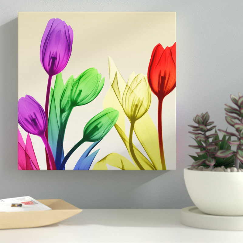 Floral Splurge 2 - Wrapped Canvas Print, 91 cm H x 91 cm W