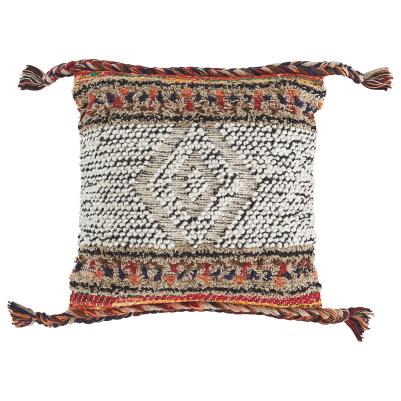 Coussin décoratif en mélange de coton Fariel