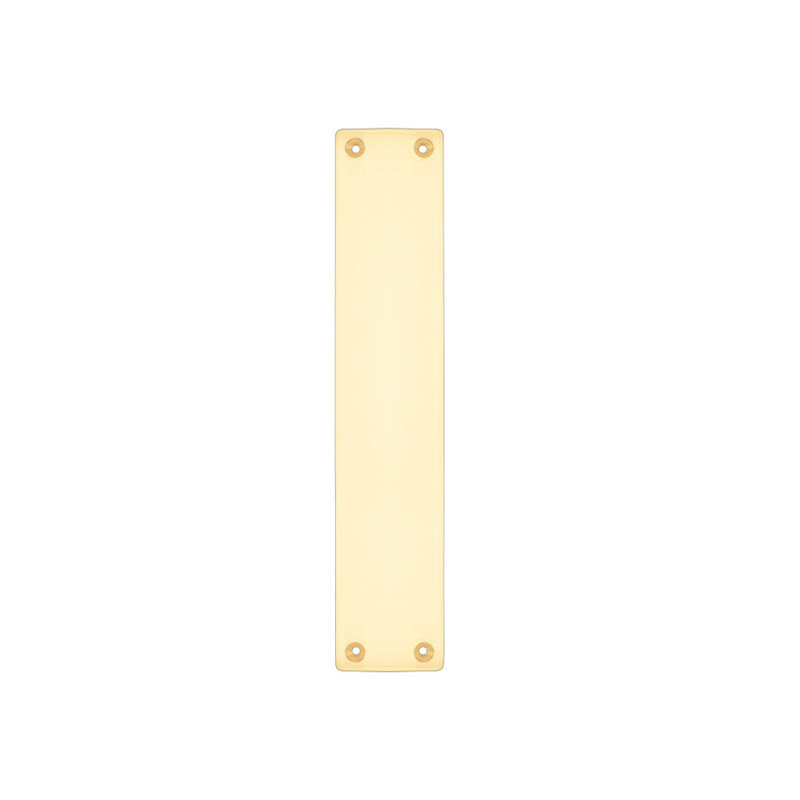 Finger Back Plate, Polished Brass, 30cm H x 6cm W x 0.1cm D