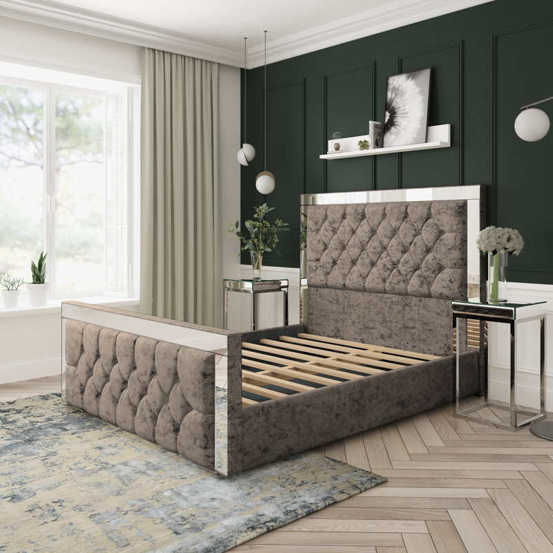 Divan Bed Base, Double (4'6), Mink
