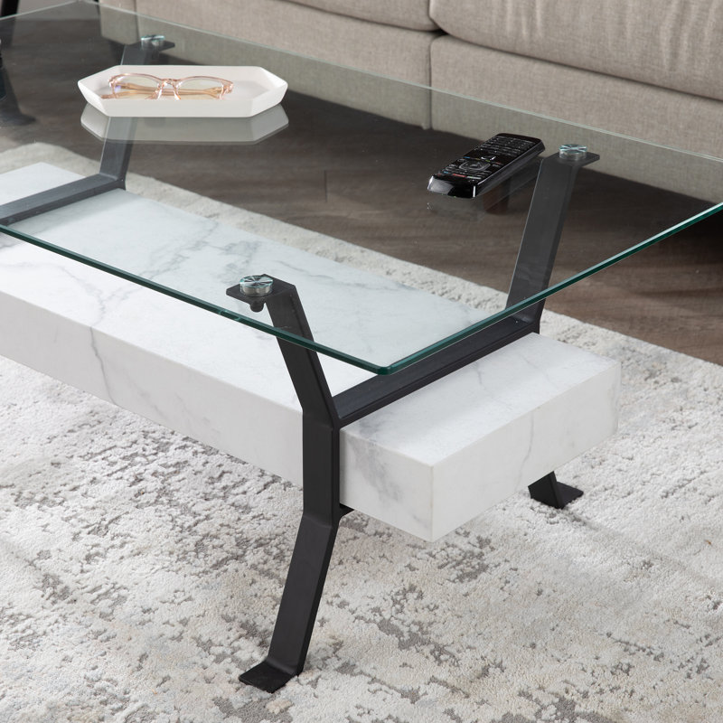 Ferrick Glass Top Coffee Table