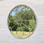 Arijana Round Metal Wall Mirror Hand Finished Indoor Outdoor Hanging Garden Accent Decor for Patio and Entryway