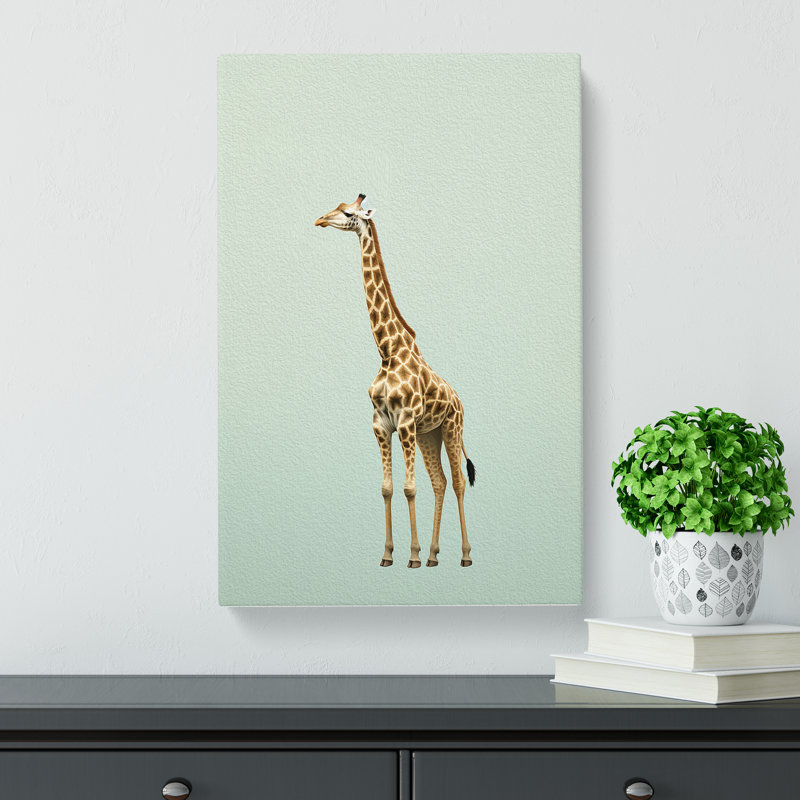 Giraffe Minimalism No.2 - No Frame Print, 76cm H x 50cm W x 3cm D