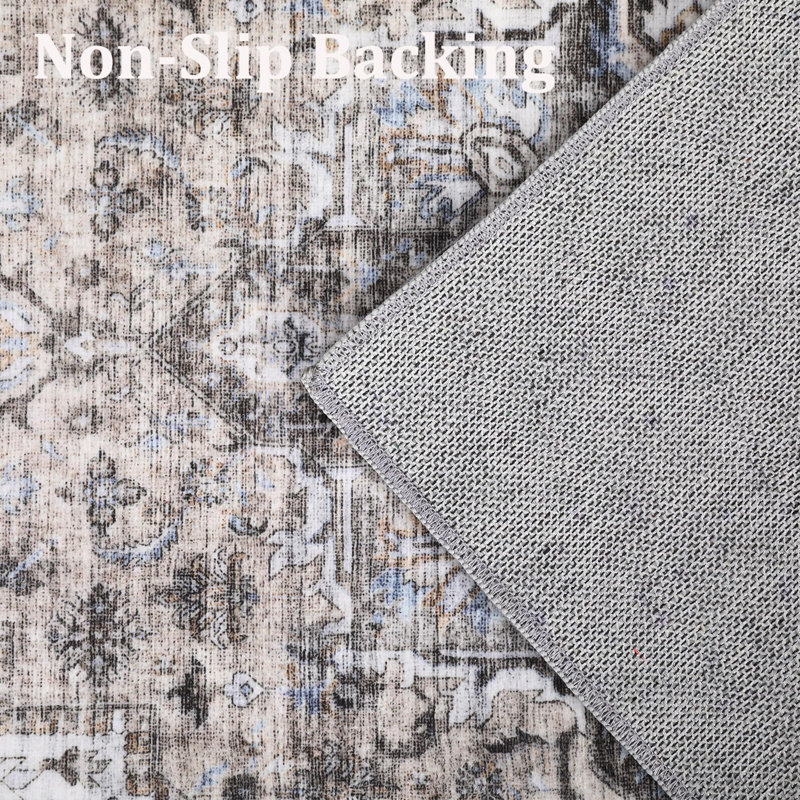 Tapis 8 x 10 pour salon, tapis antidérapants lavables