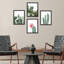 Blooming Flower Desert Cactus, ensemble de 4 décorations murales encadrées 4 pièces-93012166-93012167