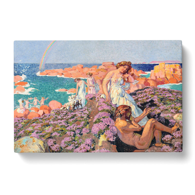 Ulysses With Calypso by Maurice Denis - Wrapped Canvas Painting, 40cm H x 60cm W x 3cm D