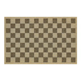 Black Check 5' X 8' Indoor/Outdoor Rug