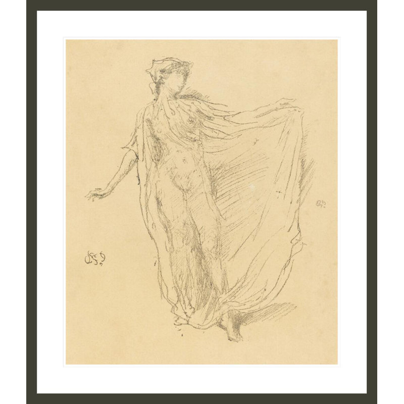 «The Dancing Girl» par James McNeill Whistler, impression giclée sur cadre, H 38,54 po x l 33,5 po