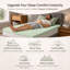 Surmatelas convolué coquille d'œuf, couvre-lits de soutien à haute densité-347612453-369375397