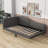 Ceryis Linen Upholstered Daybed with Armrest-1005253803-1005253813