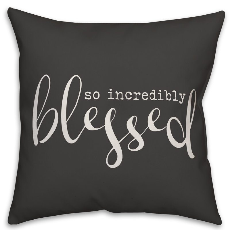  Square Pillow Cover & Insert, 18" x 18", Black/White