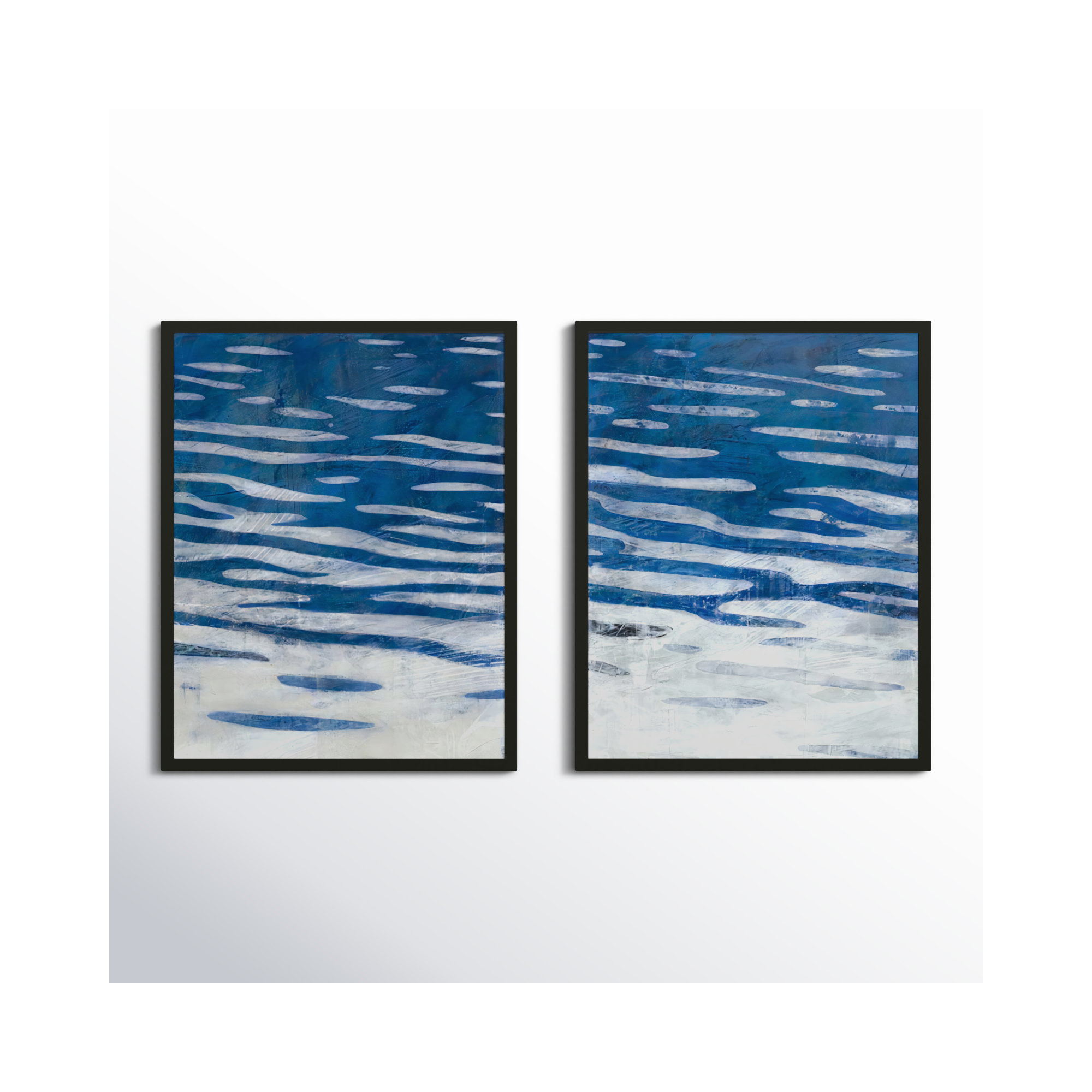 Oceanview By Ivo Stoyanov by Ivo Stoyanov, 38" H x 60" W x 1.25" D, Black Framed