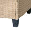 Ensemble 4 pièces de canapé de patio en résine tressée résistante aux rayons UV avec auvent rétractable, coussins et table élévatrice-1692143668