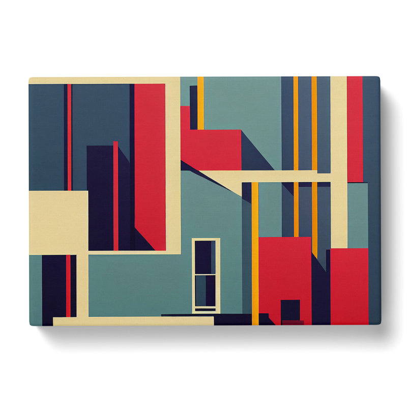 Bauhaus Architecture Vol.1 Abstract - Wrapped Canvas, 40cm H x 60cm W x 3cm D