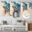 Golden Turtle Trails On The Beach II - Tortue, reproduction métallique-1098417009
