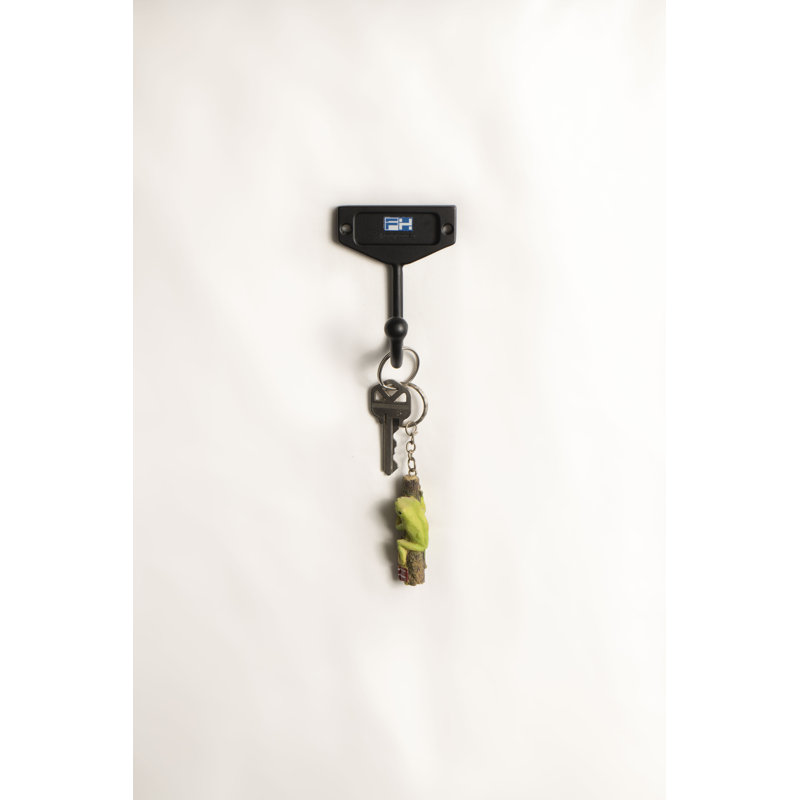 Steel Wall Wall Hook, Black