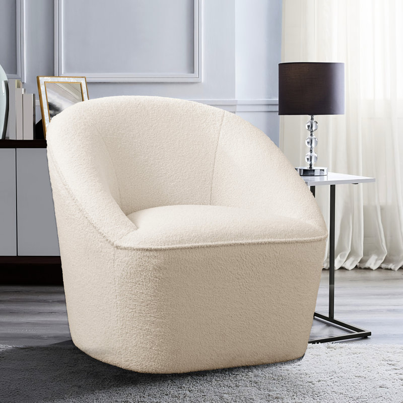 Fauteuil pivotant Boucle pour la maison, doux et confortable