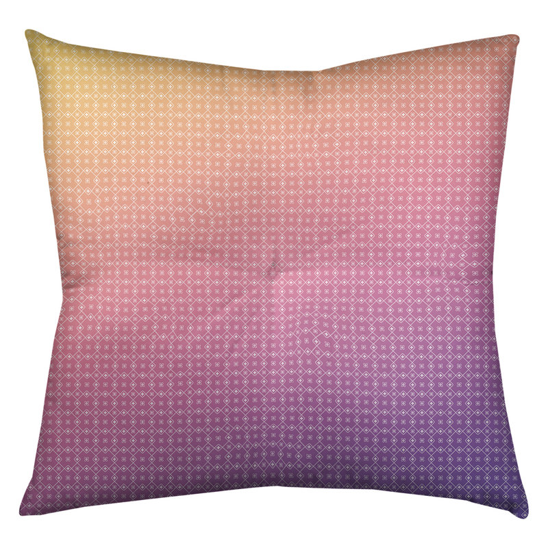 Coussin Katelyn Elizabeth, 30 po x 30 po, Mauve / Jaune