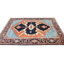 Tapis oriental vintage en laine fait à la main 5 x 6 Viss