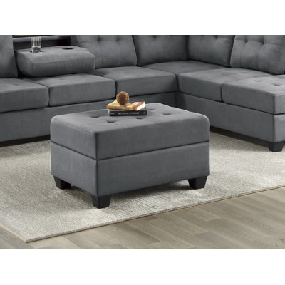 Meuble de salon moderne avec repose-pieds capitonné 1 pièce