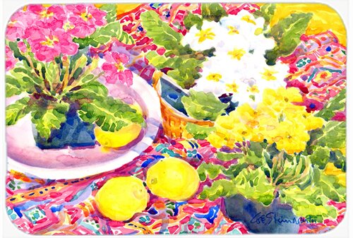 Large Tempered Glass Cutting Board - Floral