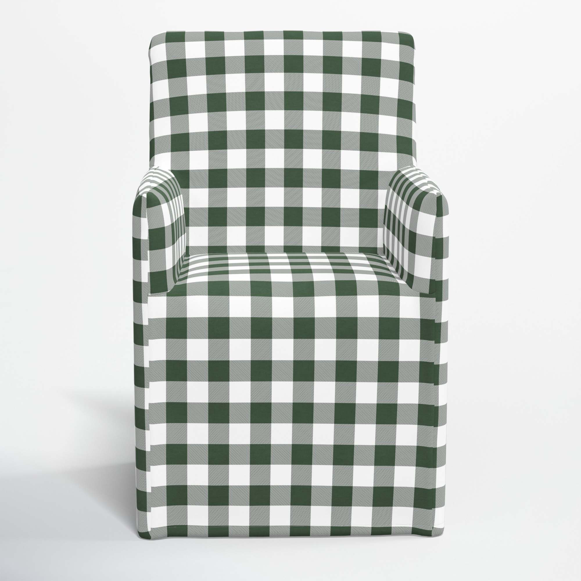 Ivanka Dining Chair, Classic Gingham Evergreen