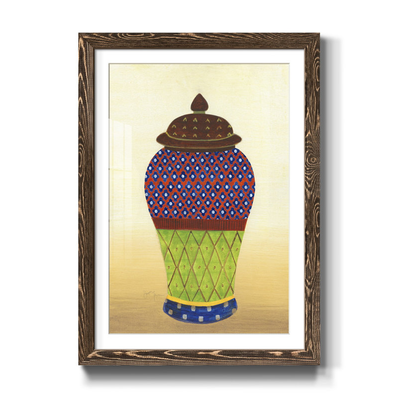 Zen Succulent I - Cadre photo, reproduction d'art sur papier, H 37,5 po x l 27,5 po x P 1,5 po, Noyer