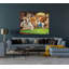 Chiens jouant au billard, toile, animaux, art mural-2027841488