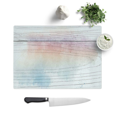 Tempered Glass Ocean Horizon Chopping Board