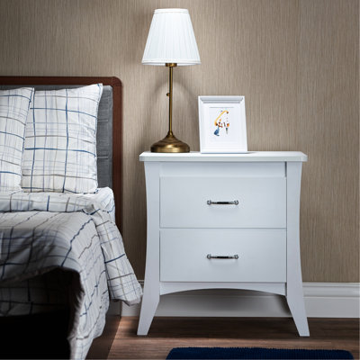 2 Nightstand In White With A Classic Style For Bedroom Appointed