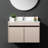 Bathroom Sink Vanity Top - 31 Inch White Marble, 4" High Backsplash, Water Damage Protection, Sintered Stone 31" Rectangular Sink, Absorption Prevention, Pre-Drilled Faucet Hole, Construction-138276553