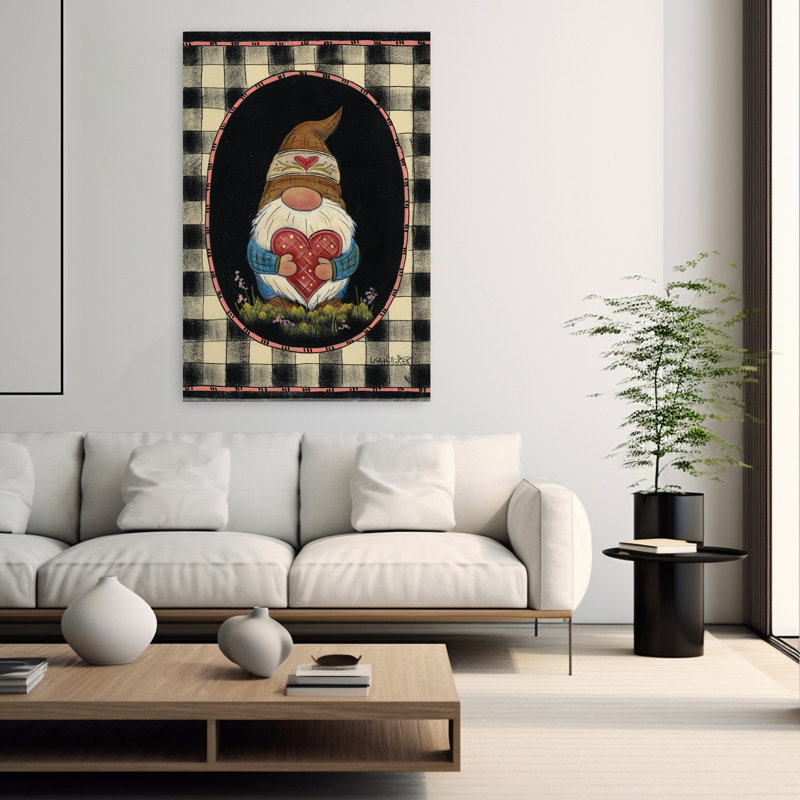 Robert Gnome, art contemporain abstrait fantaisiste, H 60 po x l 40 po