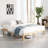 Amylia Solid Wood and Metal Heavy Duty Rayon from Bamboo iron Platform Bed Frame No Box Spring Required-147289319-170940791